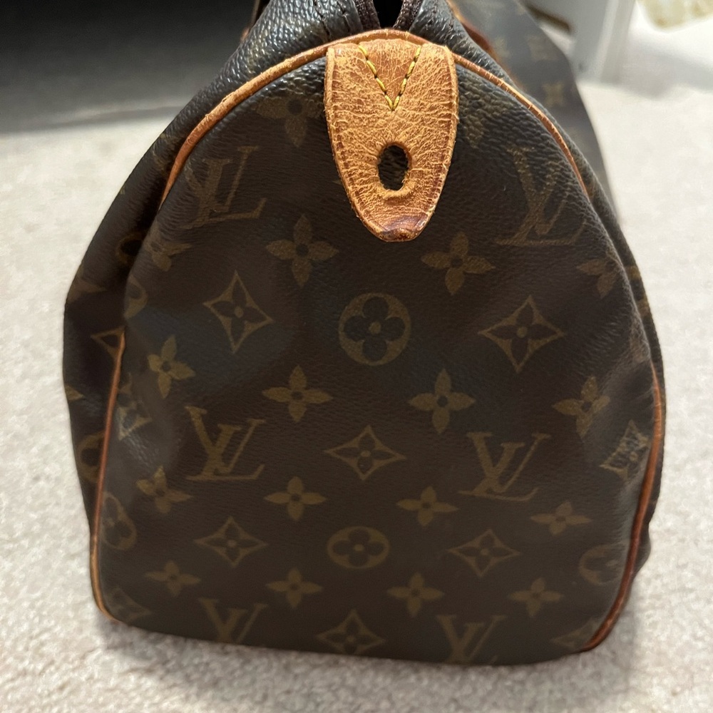 SOLD AUTHENTIC Louis Vuitton Brown Monogram Speedy 30 - Picture 6 of 15
